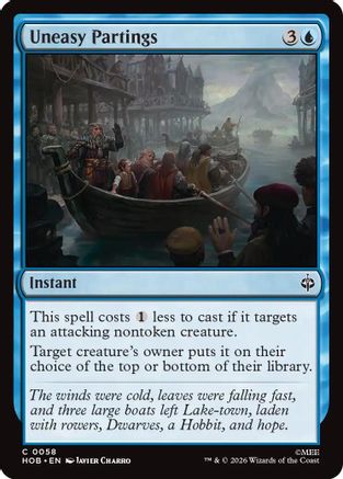 {@@MSC C} Uneasy Partings [The Hobbit] [HOB 058]
