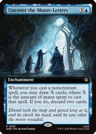 {@@MSC R} Uncover the Moon-Letters (Extended Art) (Foil) [The Hobbit] [HOB 293]