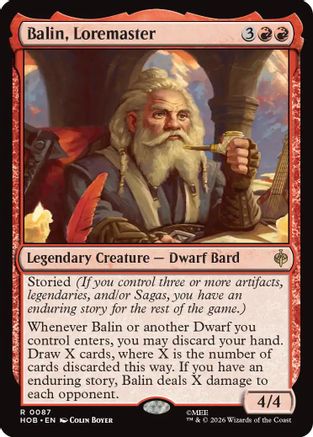 {@@MSC R} Balin, Loremaster [The Hobbit] [HOB 087]