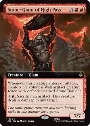 {@@MSC R} Stone-Giant of High Pass (Extended Art) [The Hobbit] [HOB 304]