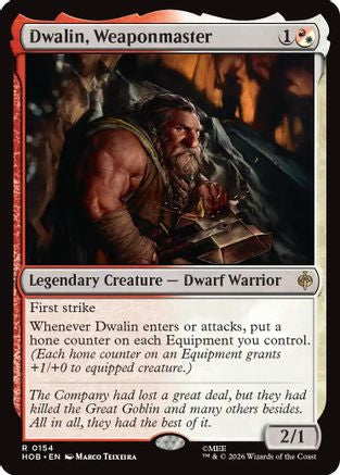 {@@MSC R} Dwalin, Weaponmaster (Foil) [The Hobbit] [HOB 154]