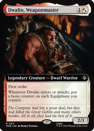 {@@MSC R} Dwalin, Weaponmaster (Extended Art) [The Hobbit] [HOB 311]