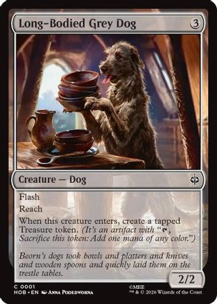 {@@MSC C} Long-Bodied Grey Dog [The Hobbit] [HOB 001]