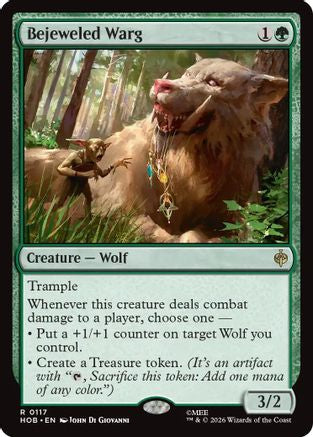 {@@MSC R} Bejeweled Warg (Foil) [The Hobbit] [HOB 117]