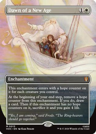 {@@HOB R} Dawn of a New Age (Borderless) (Foil) [The Hobbit EternalLegal] [HOC 013]