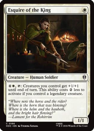 {@@HOB C} Esquire of the King [The Hobbit EternalLegal] [HOC 166]