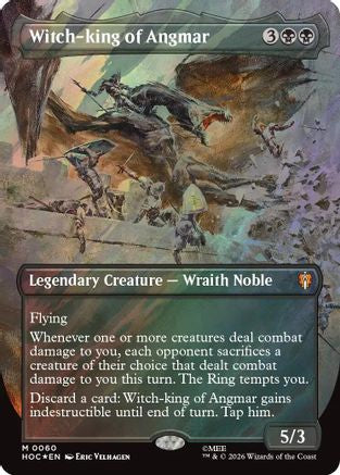 {@@HOB R} Witch-king of Angmar (Borderless) (Surge Foil) (Foil) [The Hobbit EternalLegal] [HOC 060]