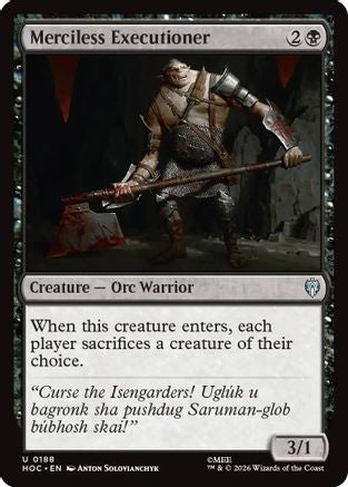 {@@HOB C} Merciless Executioner [The Hobbit EternalLegal] [HOC 188]