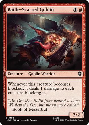 {@@HOB C} Battle-Scarred Goblin [The Hobbit EternalLegal] [HOC 192]