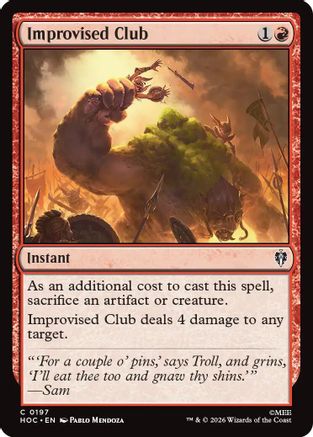 {@@HOB C} Improvised Club [The Hobbit EternalLegal] [HOC 197]