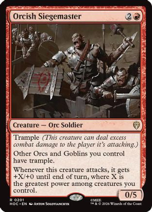 {@@HOB R} Orcish Siegemaster [The Hobbit EternalLegal] [HOC 201]