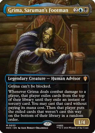 {@@HOB R} Grima, Saruman's Footman (Borderless) [The Hobbit EternalLegal] [HOC 033]