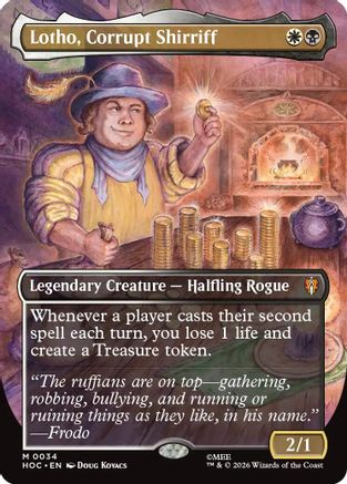 {@@HOB R} Lotho, Corrupt Shirriff (Borderless) (Foil) [The Hobbit EternalLegal] [HOC 034]