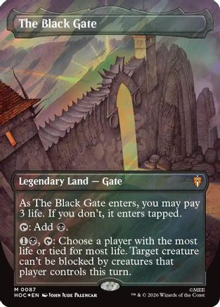 {@@HOB R} The Black Gate (Borderless) (Surge Foil) (Foil) [The Hobbit EternalLegal] [HOC 087]
