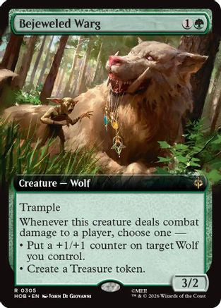 {@@MSC R} Bejeweled Warg (Extended Art) [The Hobbit] [HOB 305]