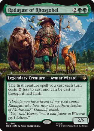 {@@HOB R} Radagast of Rhosgobel (Extended Art) (Foil) [The Hobbit] [HOB 309]