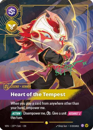 [RFB] Kennen - Heart of the Tempest (Signature) (Foil) (197*/166) - Vendetta