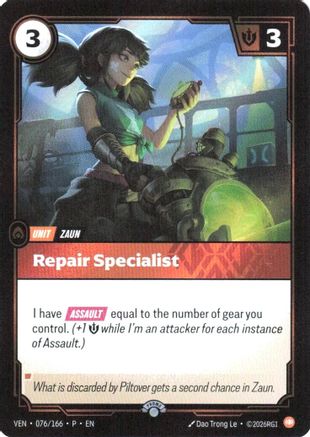 [RFB] Repair Specialist (Foil) (Promo) (076/166) - Riftbound Organized Play Promotional Cards
