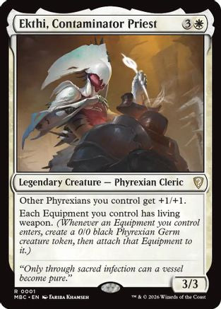 {R} Ekthi, Contaminator Priest (Foil) [Mystery Booster Commander Edition] [ 001]