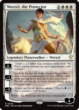 {R} Worzel, the Protector (Foil) [Mystery Booster Commander Edition] [ 005]