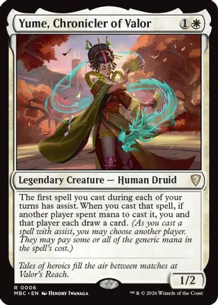 {R} Yume, Chronicler of Valor [Mystery Booster Commander Edition] [ 006]