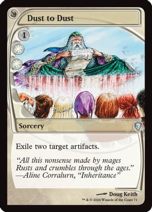 {} Dust to Dust (Future Sight) (Foil) [Mystery Booster Commander Edition] [ 071]