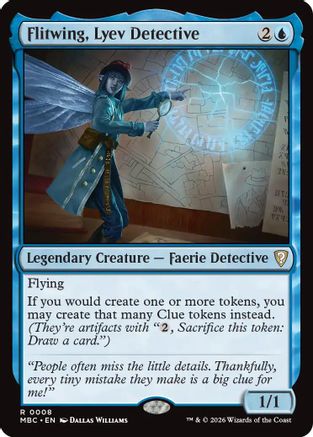 {R} Flitwing, Lyev Detective (Foil) [Mystery Booster Commander Edition] [ 008]