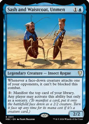 {R} Sash and Waistcoat, Unmen (Foil) [Mystery Booster Commander Edition] [ 011]
