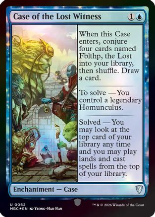 {C} Case of the Lost Witness (Foil) [Mystery Booster Commander Edition] [ 062]