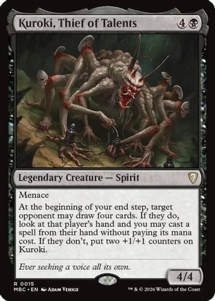 {R} Kuroki, Thief of Talents [Mystery Booster Commander Edition] [ 015]