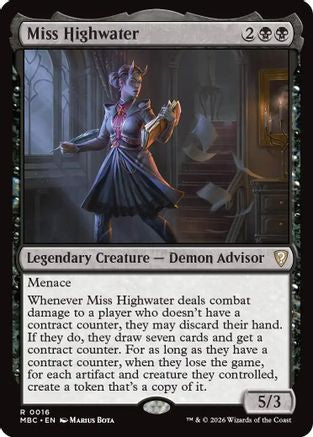 {R} Miss Highwater (Foil) [Mystery Booster Commander Edition] [ 016]