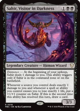 {R} Sahir, Visitor in Darkness [Mystery Booster Commander Edition] [ 018]