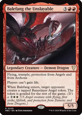 {R} Balefang the Unslayable (Foil) [Mystery Booster Commander Edition] [ 020]