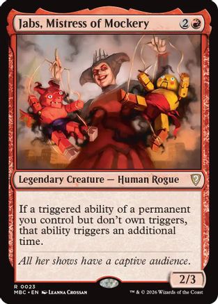 {R} Jabs, Mistress of Mockery [Mystery Booster Commander Edition] [ 023]