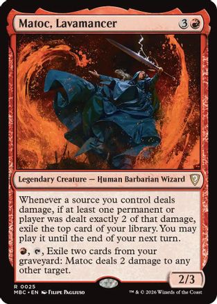 {R} Matoc, Lavamancer (Foil) [Mystery Booster Commander Edition] [ 025]