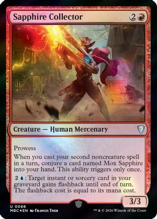 {C} Sapphire Collector (Foil) [Mystery Booster Commander Edition] [ 068]