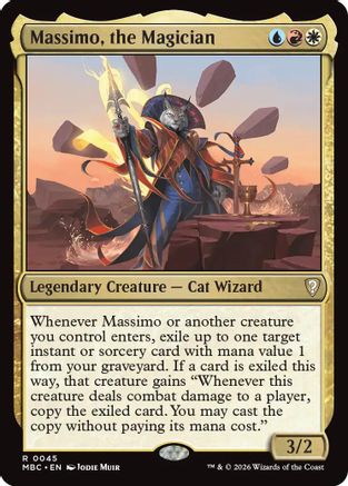 {R} Massimo, the Magician (Foil) [Mystery Booster Commander Edition] [ 045]