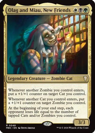 {R} Olag and Miau, New Friends [Mystery Booster Commander Edition] [ 048]