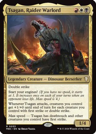 {R} Tsagan, Raider Warlord [Mystery Booster Commander Edition] [ 053]