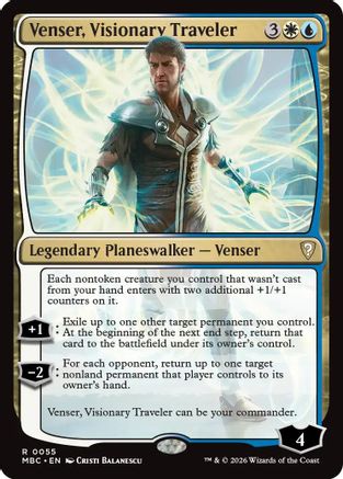 {R} Venser, Visionary Traveler (Foil) [Mystery Booster Commander Edition] [ 055]