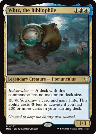 {R} Whtz, the Bibliophile [Mystery Booster Commander Edition] [ 057]
