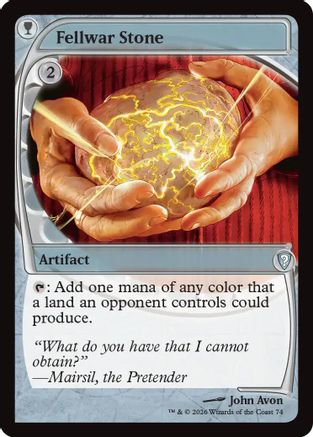 {R} Fellwar Stone (Future Sight) (Foil) [Mystery Booster Commander Edition] [ 074]