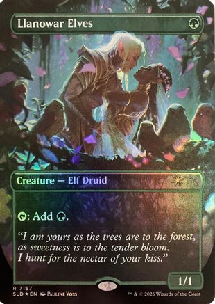{R} Llanowar Elves (7167) (Foil) [Secret Lair Drop Series] [SLD 7167]