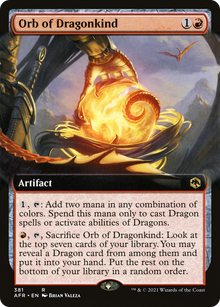 {R} Orb of Dragonkind (Extended Art) [Dungeons & Dragons: Adventures in the Forgotten Realms][AFR 381]