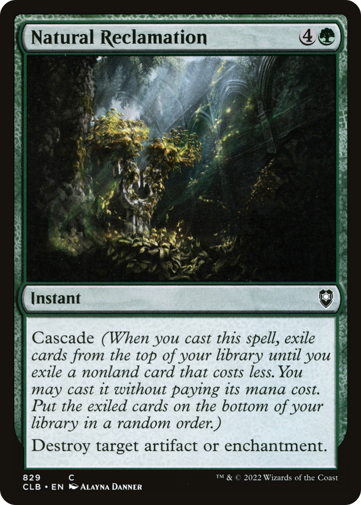 {C} Natural Reclamation [Commander Legends: Battle for Baldur's Gate][CLB 829]