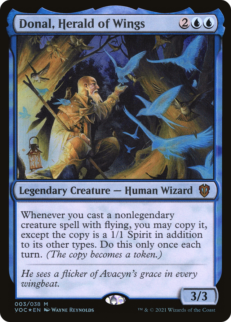 {R} Donal, Herald of Wings [Innistrad: Crimson Vow Commander][VOC 003]