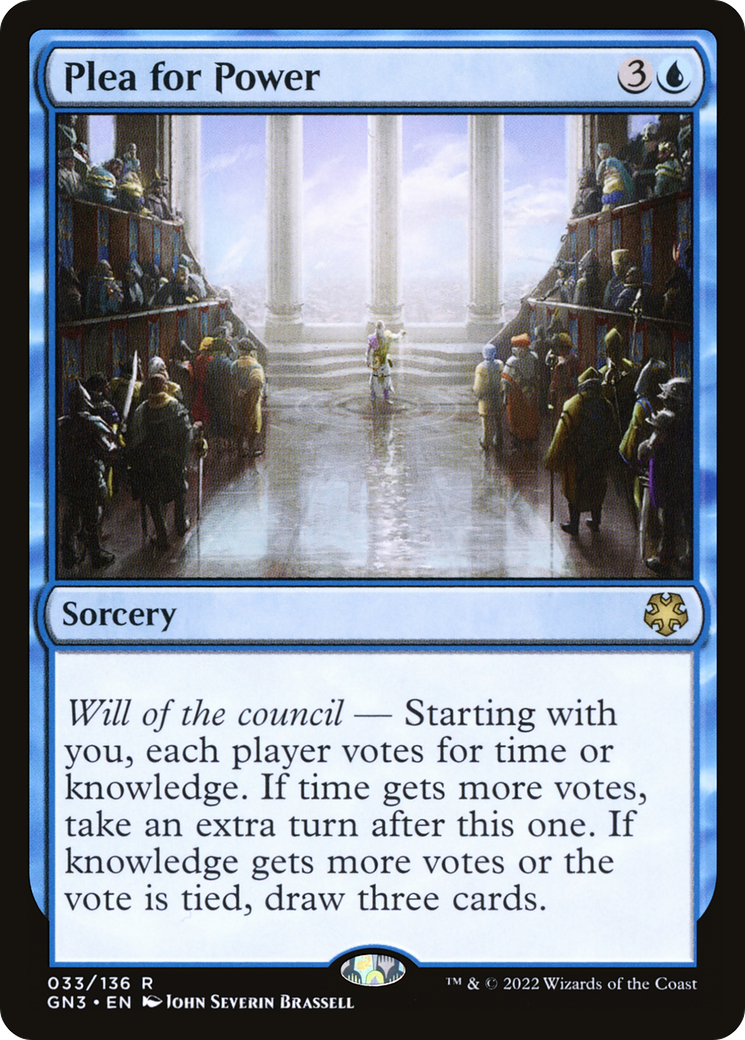 {R} Plea for Power [Game Night 2022][GN3 033]