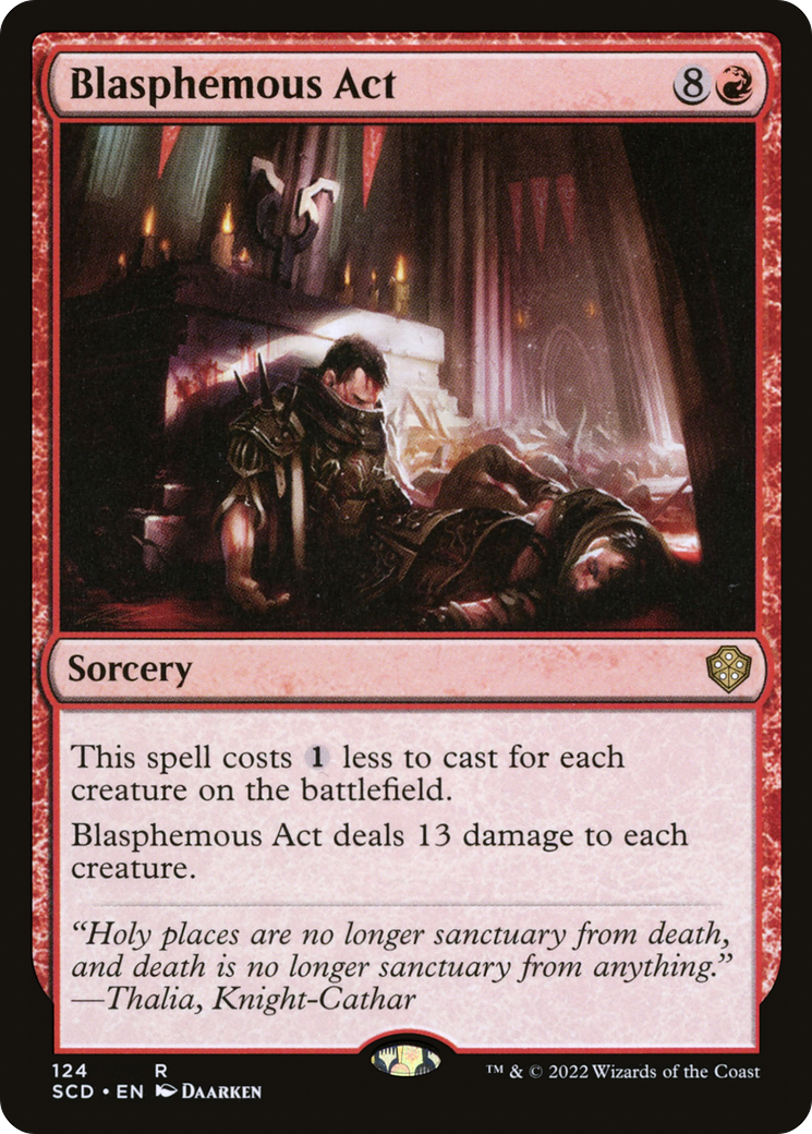 {R} Blasphemous Act [Starter Commander Decks][SCD 124]