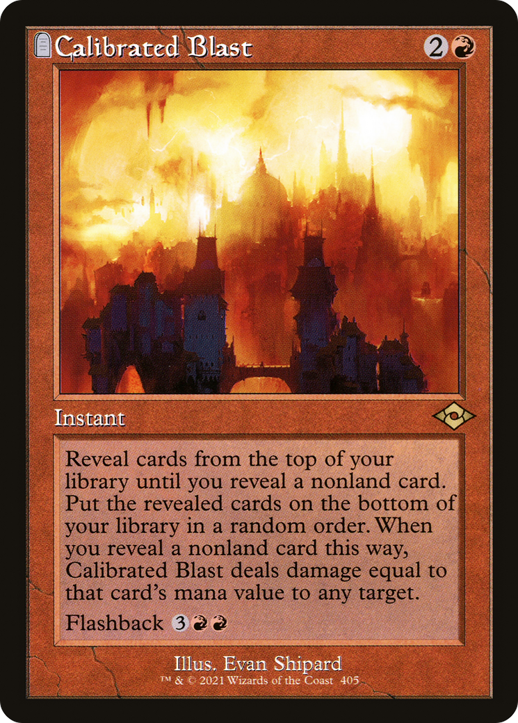 {R} Calibrated Blast (Retro Frame): (tombstone) [Modern Horizons 2] [MH2 405]