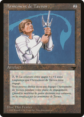 {C} Tawnos's Weaponry (French) - "Armement de Tavnos" [Renaissance][REN 160]
